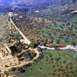 Agrigento - valle dei templi panoramica aerea